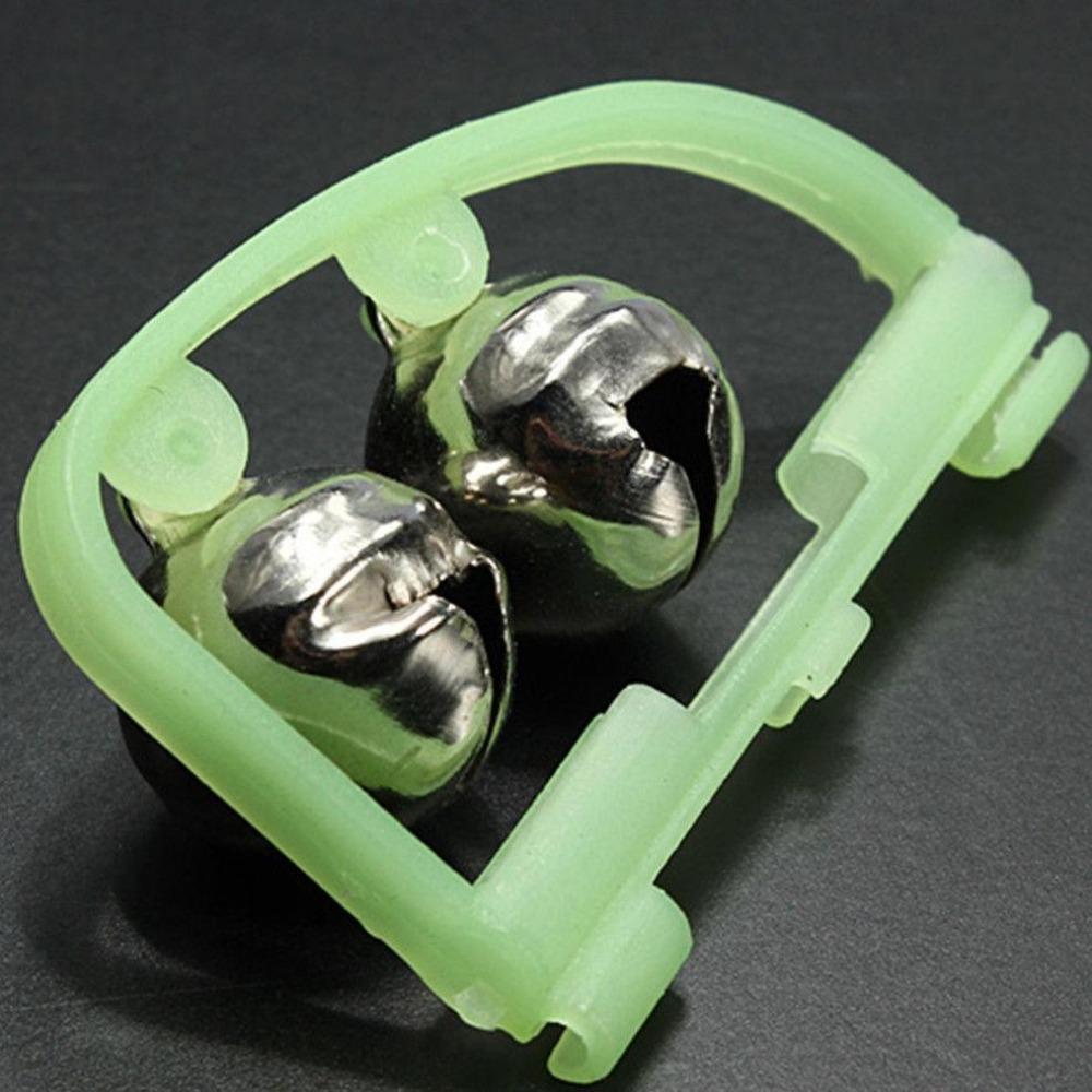 3pcs Strong and Durable Fluorescent Fishing Rod Night Light Fishing Rod Night Fishing Pointed Clip Double Bell Alarm Fishing Rod