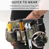 Tianzhiyu Holzbearbeitungswerkzeugtasche Multifunktionale Hüfttasche Elektriker Hardware Reparatur Hängendes Werkzeugset Oxford-Stoff Werkzeugtasche