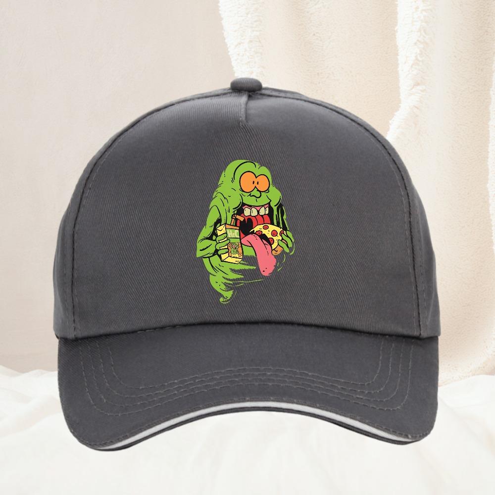 Ghostbuster Slimer Pizza Denim Hat Outdoor Adventures Hats Women Baseball Cap For Unisex Adjustable Hats
