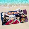 Japanese Anime Inuyasha Big Microfiber Beach Towels Quick Dry Towel Sand Beach Towels Pool Towel for Travel Swim Pool Yoga