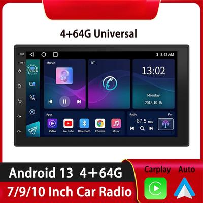 Car Radio Wireless Carplay Android Auto 2 Din 7"/9" GPS Navigator MP5 Player Glass Screen Wi-Fi FM BT Car Stereo