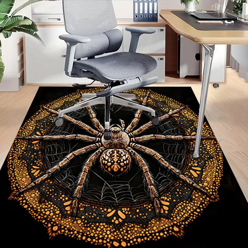 1PC Spider Web Pattern Extra Large Non Slip Floor carpet, Office, family, bedroom Large Area Rug Indoor Rugs, Vibrant Colors