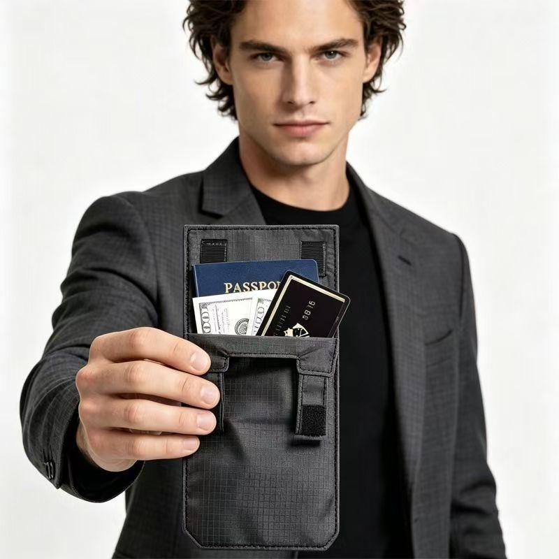 RFID Blocking Anti-Theft Travel Money Belt 1Pcs Concealed Pouch Wallet for Tourists Travel Use