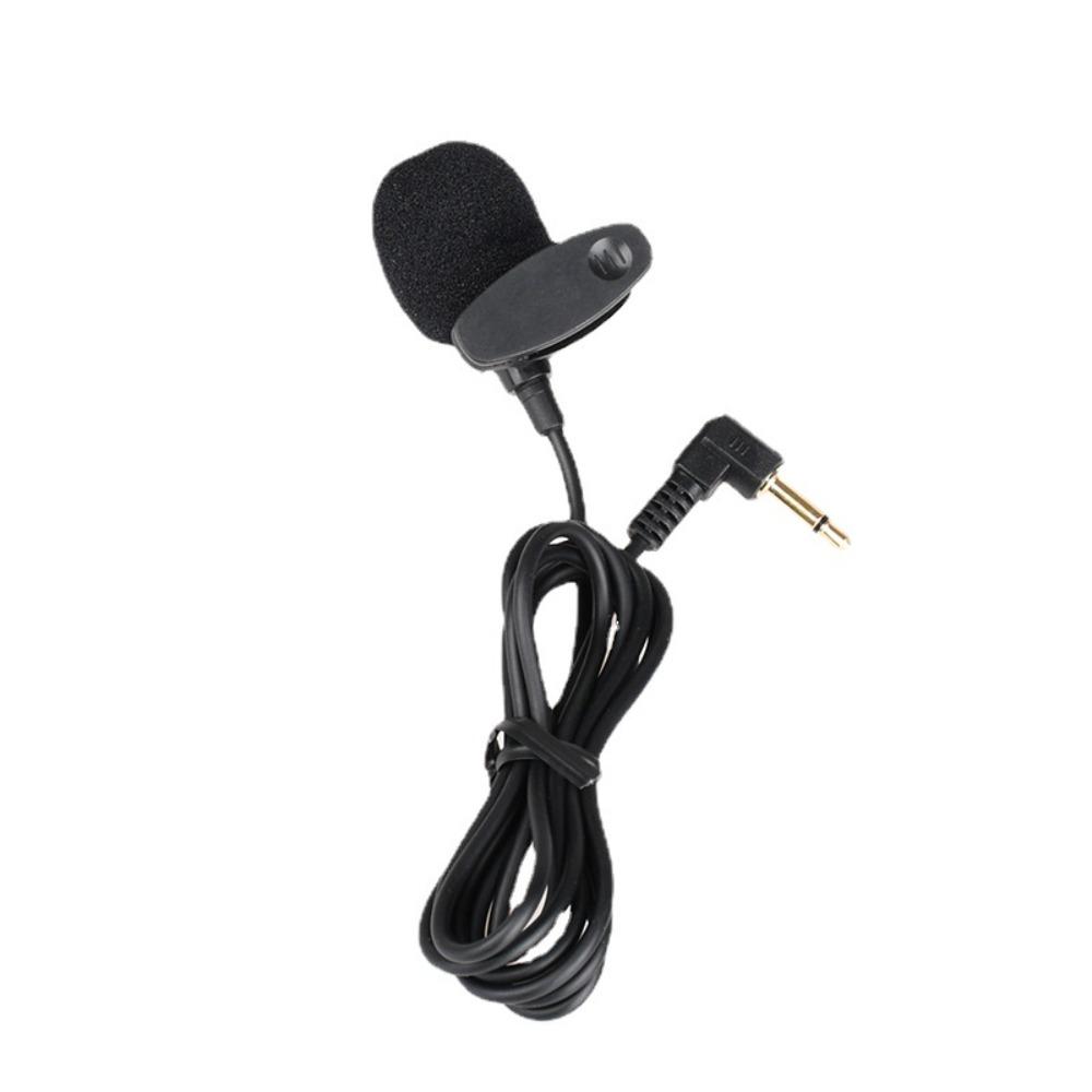 For Phone Laptop Lavalier Condenser Mic 3.5mm Jack Recording Teaching Clip-On Lapel Microphone