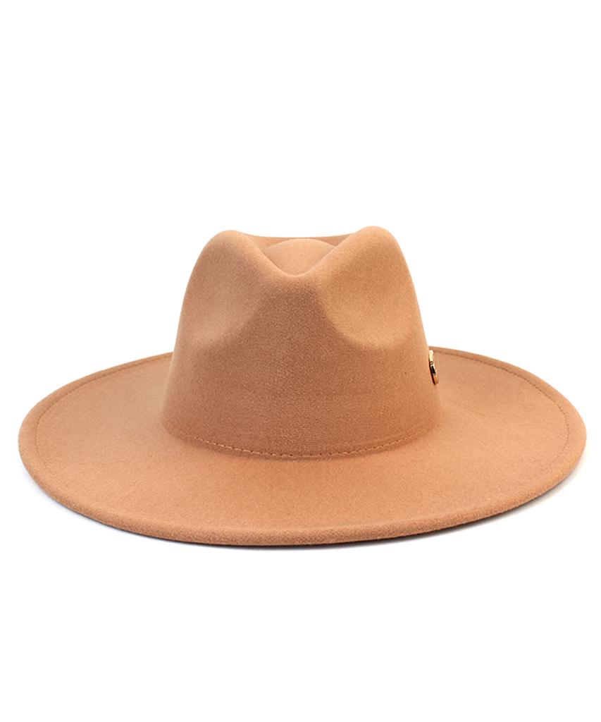 Yunibeosyeolkemiseuteuli Hard Wool Beige Fedora