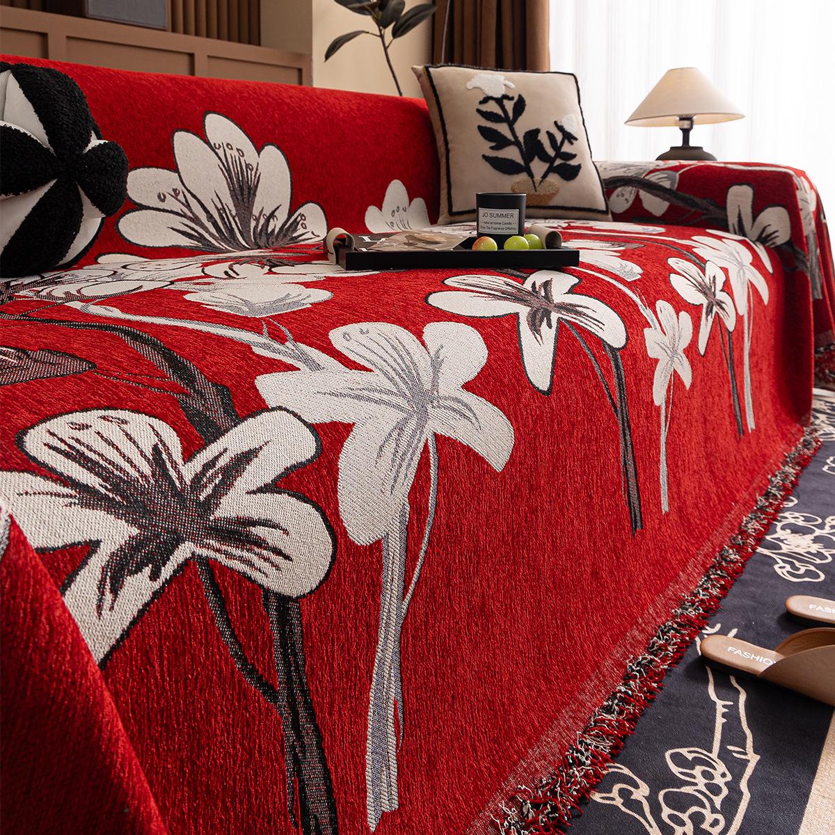 

Элегантный шениловый чехол на диван против царапин - Защита круглый год 180*130cm Single Piece