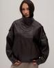 Women's Jacket H 1225 M Chocolate Eco-leather