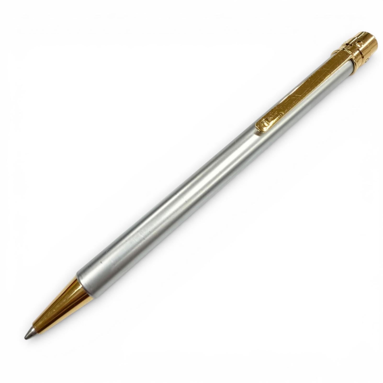 Very Good Cartier Ballpoint pen Santos de Cartier Twist type Silver mens Used