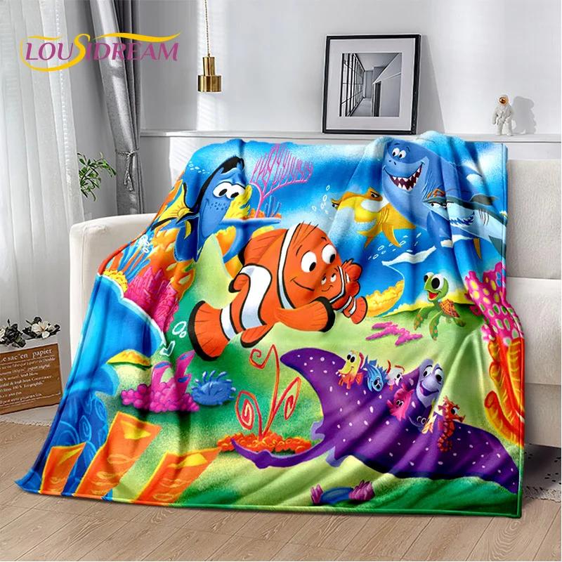 29 Style Cute Finding Nemo Cartoon Sea World Blanket,Flannel Soft Throw Blanket for Home Bedroom Bed Sofa Picnic Office Kid Gift