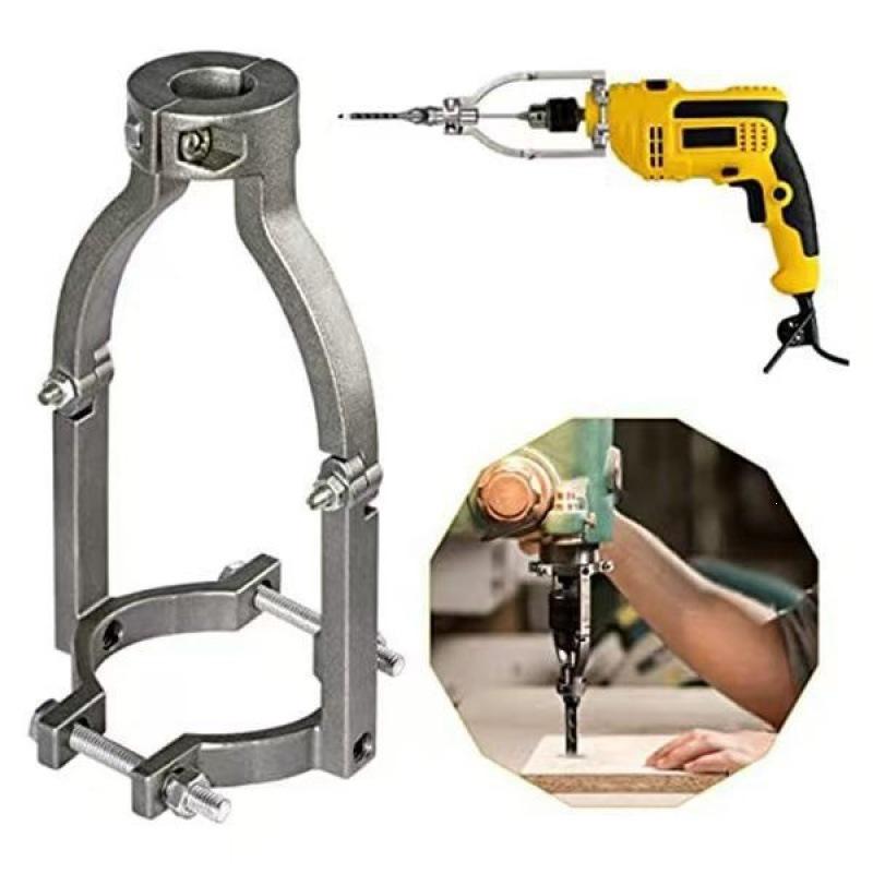 1Pcs Square Hole Drill Fixed Bracket Easy Installation And Disassembly For Woodworking Drill Bit Adapter