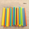 Disposable 100 X Large Drinking Straws Bubble Tea Smoothie Milkshake Colorful