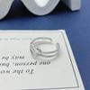 S925 Sterling Silver Versatile Heart Ring - Korean INS Style, Hollow Design, Light Luxury, Adjustable