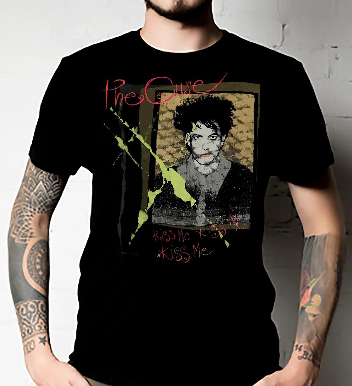 Men s and Women s T-shirts 1987 The Cure Kiss Me Kiss Me Kiss Me Tour Shirt - OFFICIAL S