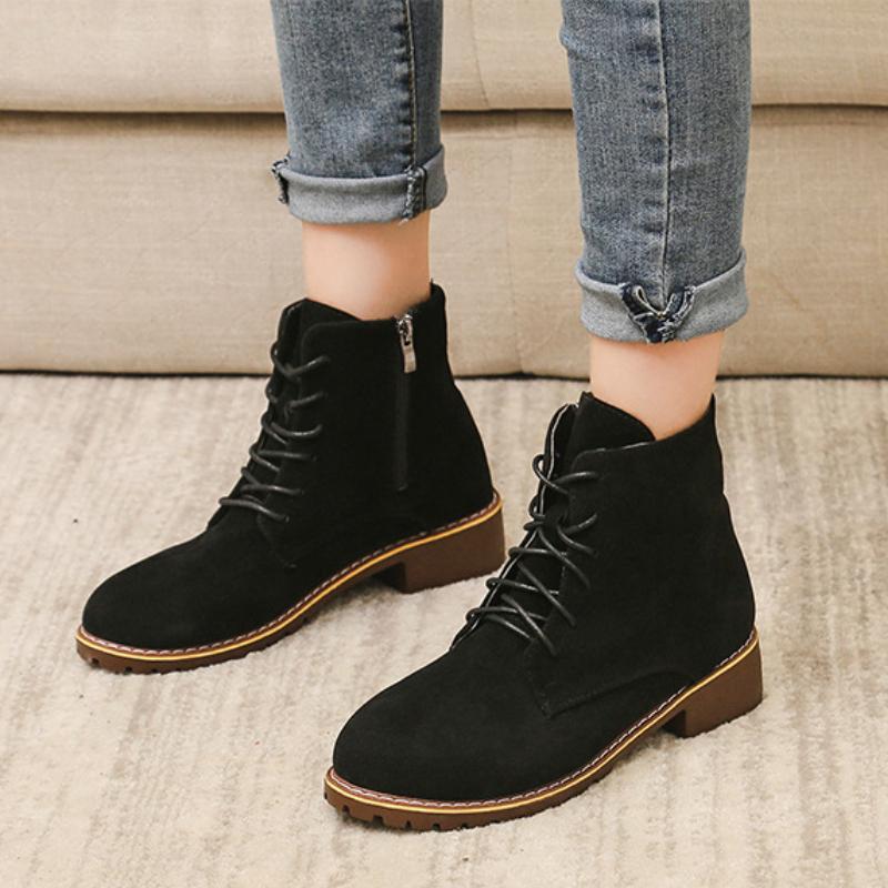 Европейские и американские короткие ботинки средней длины 2024 года — фото 3