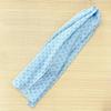 Dyeing Anbo Soft Gauze Tenugui Sky Authentic Dyed Cotton with Hemmed Made in 35cm x 100cm "Seigaiha Blue" 100% Edges, Japan,