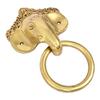 Brass Elephant Door Knock for Main Door | Antique Finish |  Elegant Home Entrance Décor | Durable & Stylish Front Door Accessory (3) | Pack of 1