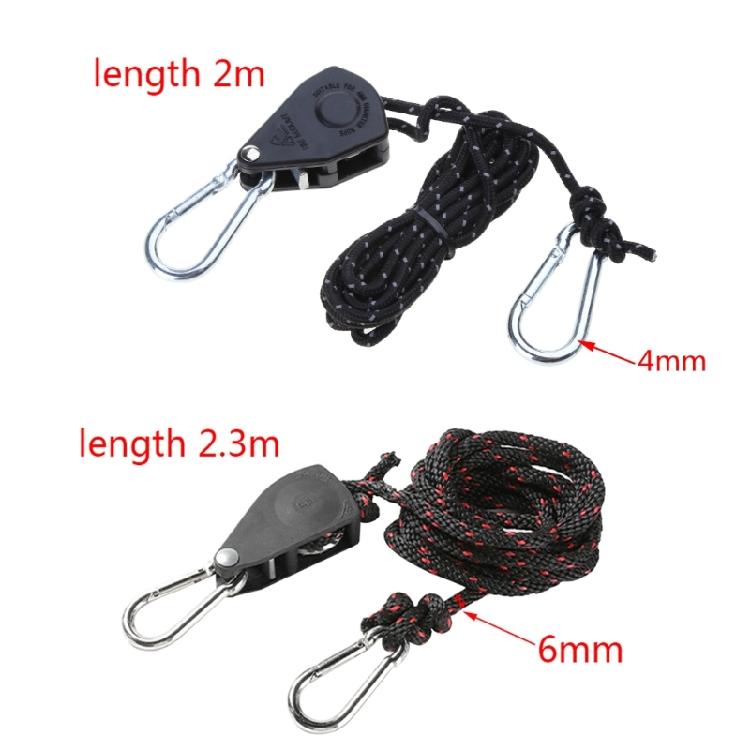 Fixtures Rope Heavy Clip Ratchet Hanging Rope for Gardening Grow Plant Tent Rope