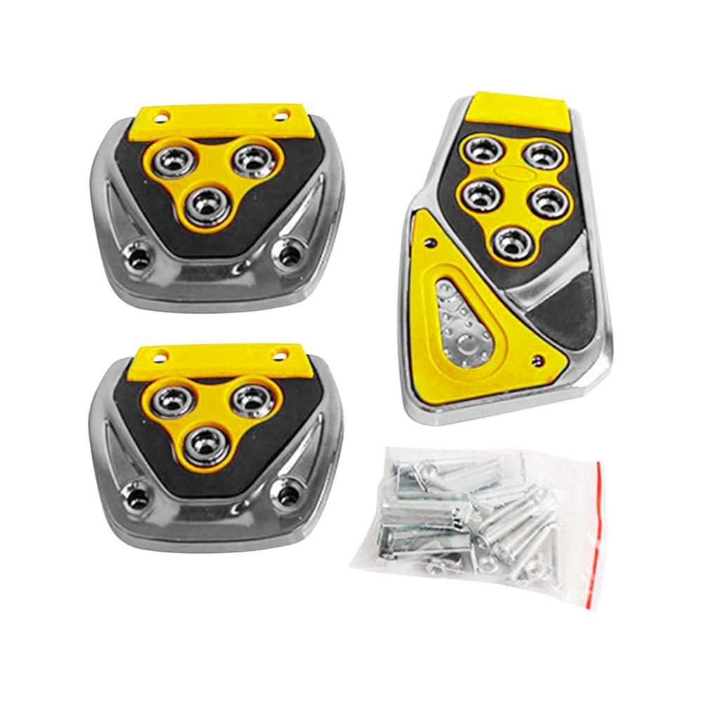 

Противоскользящая накладка на педаль Без сверления Накладка на педаль тормоза Без сверления Алюминиевые накладки на педали Противоскользящая педаль тормоза и газа золотой