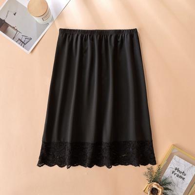 Sottogonna con Pizzo Floreale da Donna Sottoveste Liscio Intimo Monocolore Sottogonna Mezza Sottoveste Sottoveste Anti-Riflesso Sottogonna di Sicurezza