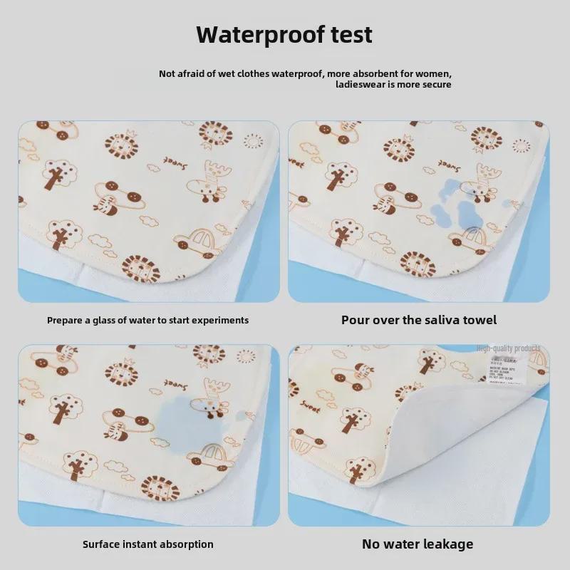 Wasserdichtes Baumwoll-Baby-Lätzchen für Jungen & Mädchen - Spuckfest, Dünn, Sommerfreundlich.