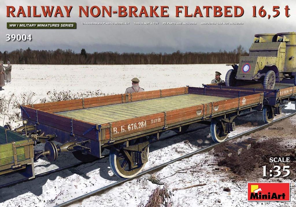 Miniart Scale Open Freight Car Plastic Model MA39004 1/35 (No Brakes) 16.5t