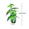 Artificial Aquarium Decor Plants Plastic Aquatic Plant with Large Green Leaves Underwater Plants Fish Tank Aquatic Plant Adorn