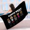Hot Singer K-Kanye W-West Microfiber Printed Beach Towel Mountain Climbing Yoga Beach Swimming Running Absorbent Soft Towel