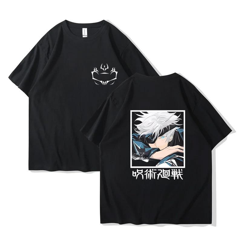 Jujutsu Kaisen Pure Cotton EU Size T-shirts Summer Manga Men Top Manga Man Clothes
