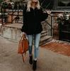 Women's Fashion Winter Fleeces Warm Plush Hooded Hoodies Loose Casual Solid Color Jacket Pullovers Plus