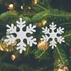 6Pcs Fake Foam Snowflake Large Christmas Snowflakes Ornaments Reusable Xmas Tree Pendants  Home