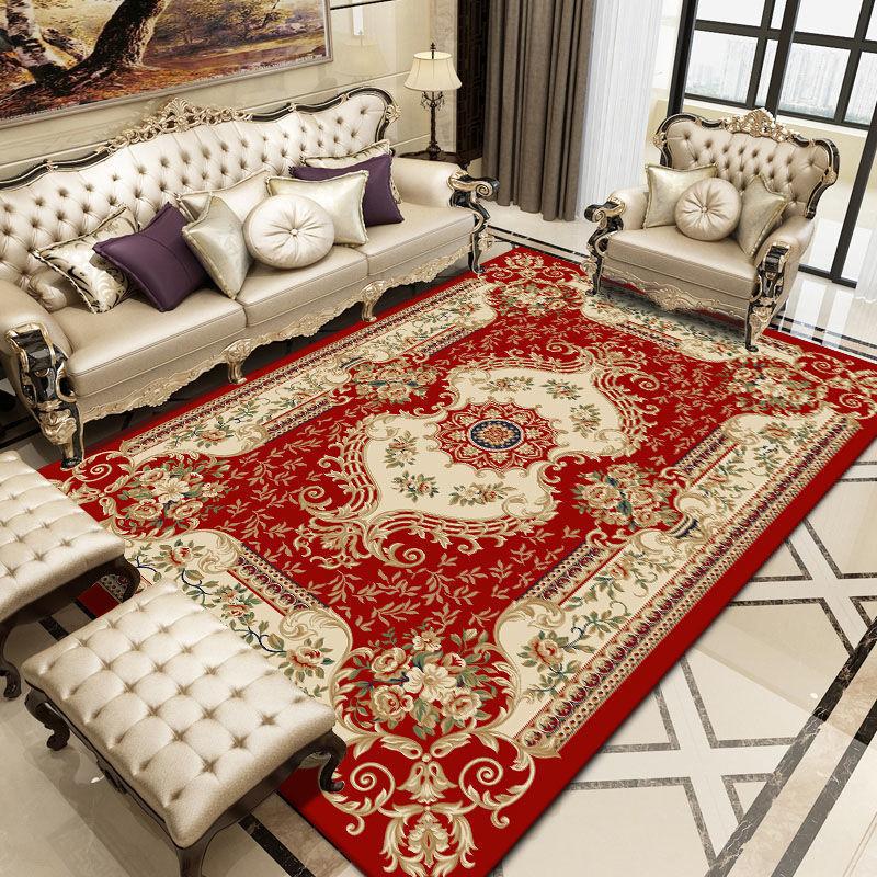 European Style Living Room Carpet Home Sofa Coffee Table Carpet Large Area Carpet Bedside Carpet