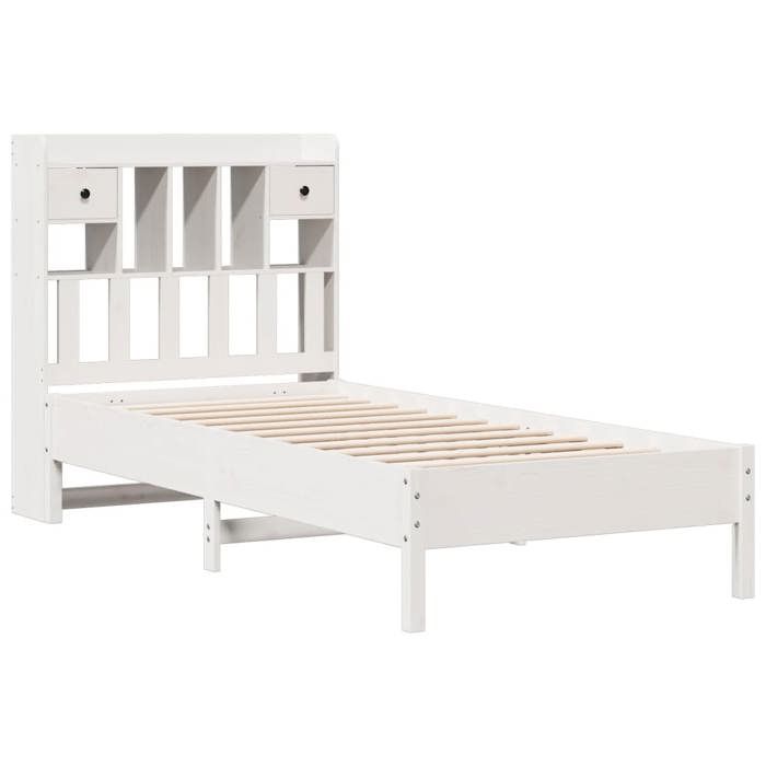 VidaXL Bunk Bed Without Mattress White 75x190cm Solid Pine Wood 3322934