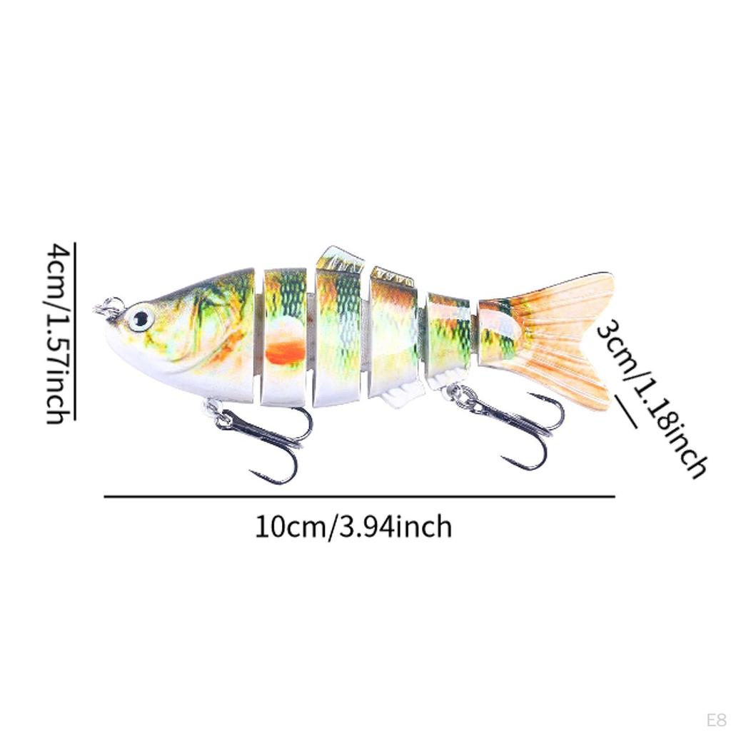 Bass Angelköder Kunstköder Realistische Lebensechte Augen Mehrgliedrig Sinkend Topwater