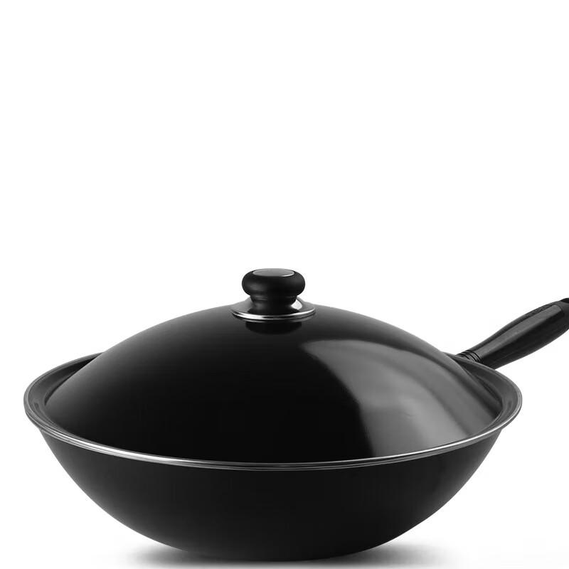SUPOR 30CM Rust-proof Iron Wok with Lid