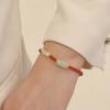 Natural Nanhong Agate Transfer Braceletfashion Women Daily Jewelry Gift