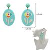 Top Sale Fashion Colourful Dangle Earrings for Women Accessories Stud Earring Pendientes New In Resin Earings