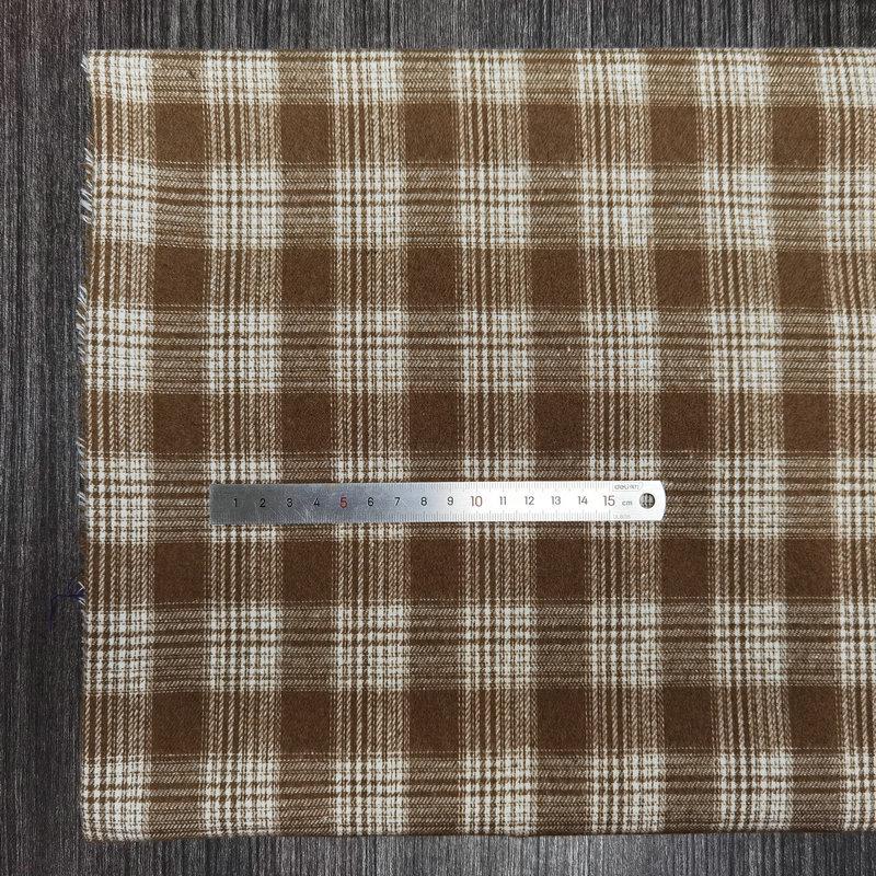 Nueva llegada: Tejido de Algodón Cepillado a Cuadros para Ropa Infantil y de Mujer - Tejido de Franela Jacquard Teñido en Hilo de Poliéster-Algodón.