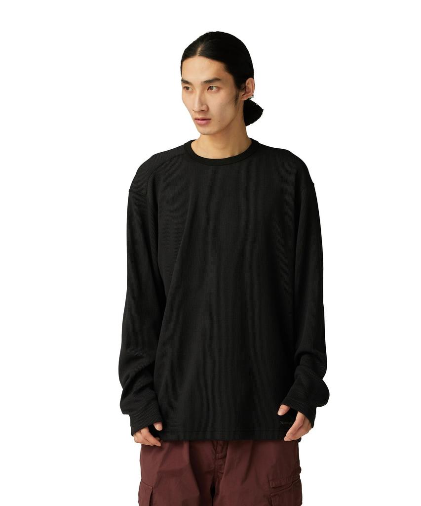 Snow Peak Dry Thermal Cut and Sew Long Sleeve and Size Black L/S T-Shirt SW-25AU011, T-Shirt, Men's Women's, L,