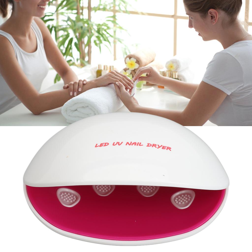 LED Nail Gel Polish Dryer Shaped 12pcs Light Chips 180 Degrees Drying Nail Curing Lamp