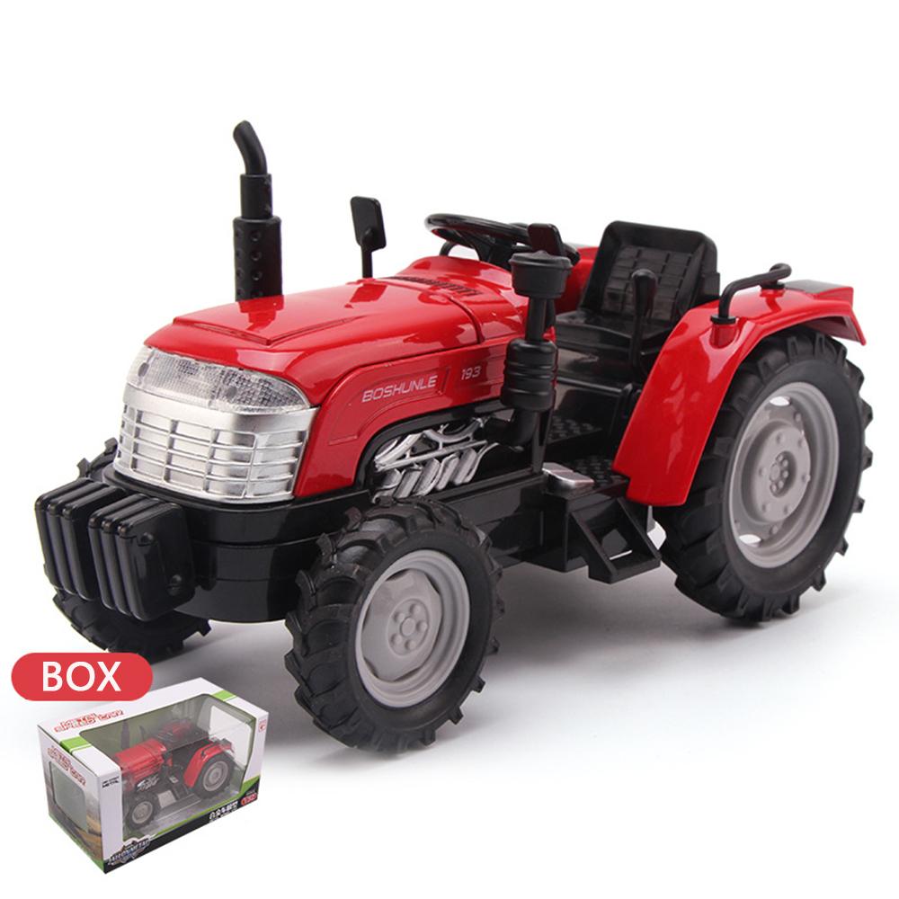 

1/32 сверхвысокая модель трактора из сплава, металлическая инженерная модель автомобиля, подарок 1/32-Size:15.5*8*7cm красный