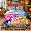 My Little Pony Custom Name 3Pcs Bedding Set 1 Bed Sheet 2 Pillowcases Bedroom Home Decor