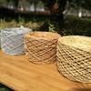 150g Natural Cotton Raffia Yarn for Hand Crochet Knitting Summer Hats Bags Diy Straw Sandals Fluffy Paper Grass Thread Beige