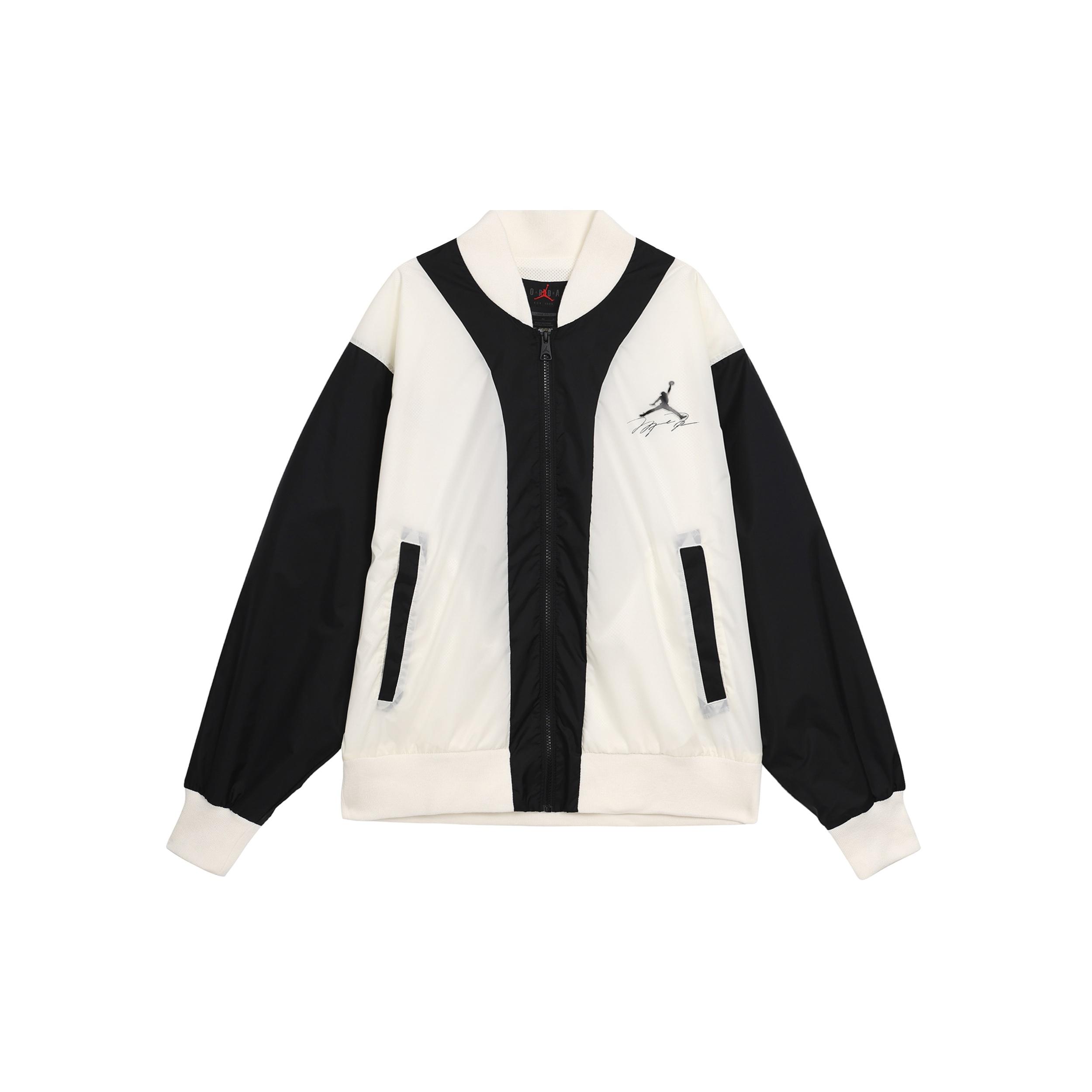 Air Jordan Flight HBR MVP Jacket  White Black  Men s FB7033-133 L