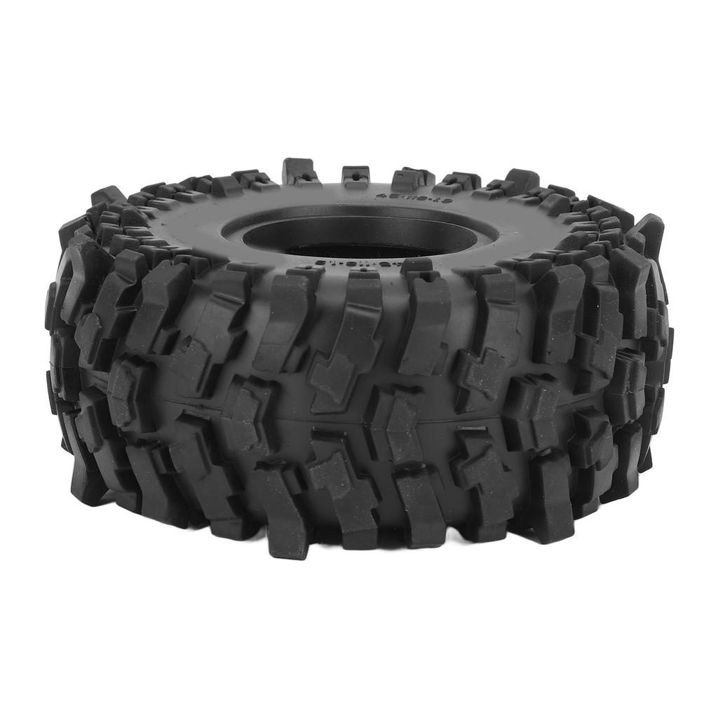 4Pcs 1.9 Inch RC Crawler Tires Rubber Tires with Foam Insert for 1/10 RC Crawler Car SCX10 Black