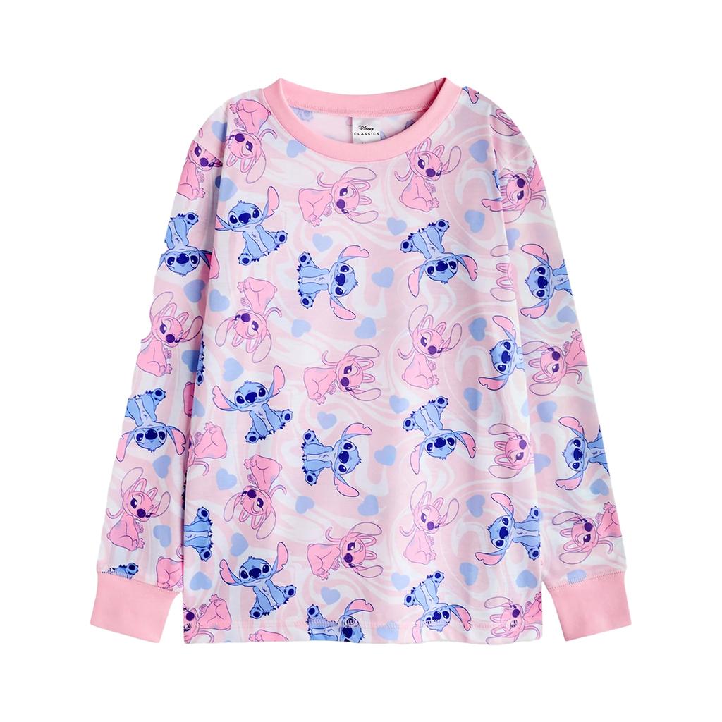 Lilo & Stitch Girls Stitch & Angel Long Pajamas Set (Pack of 2)