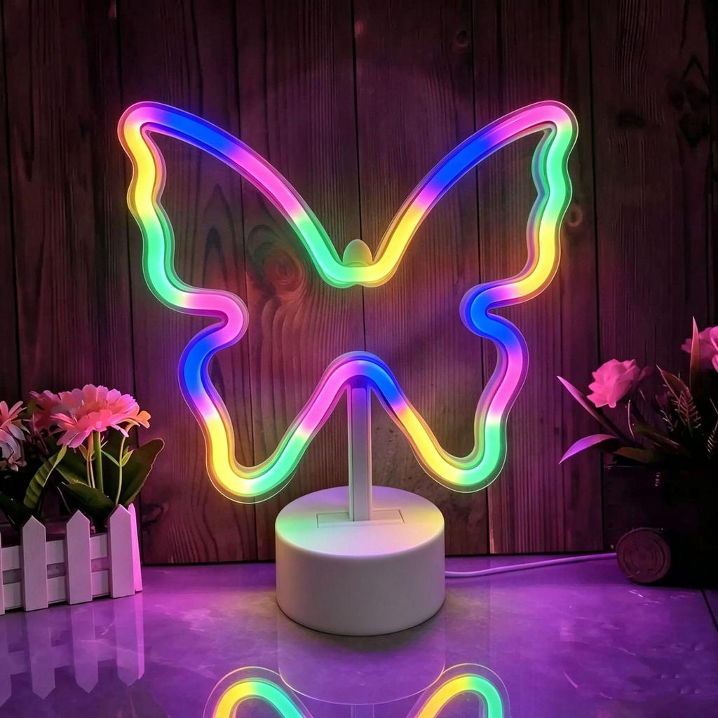 LED Planet Neon Light – Creative Rainbow-Shaped Table Lamp for Room Décor and Atmosphere