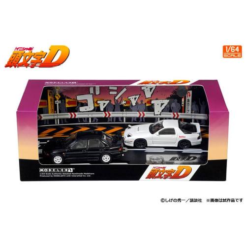 MODELER'S 1/64 Initial D Set Vol.17 Kyoichi Sudo's Lancer Evolution III & Ryosuke Takahashi's RX-7 (FC3S) Completed