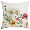 Daisy Flower Pillow Spring And Summer Plant Flowers Polyester Flax Pillow Pillow Sofa Cushion Cover Premium Durable