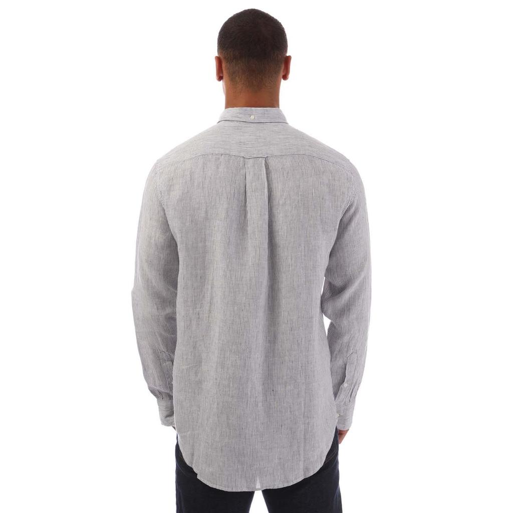 Gant Mens Striped Linen Regular Shirt