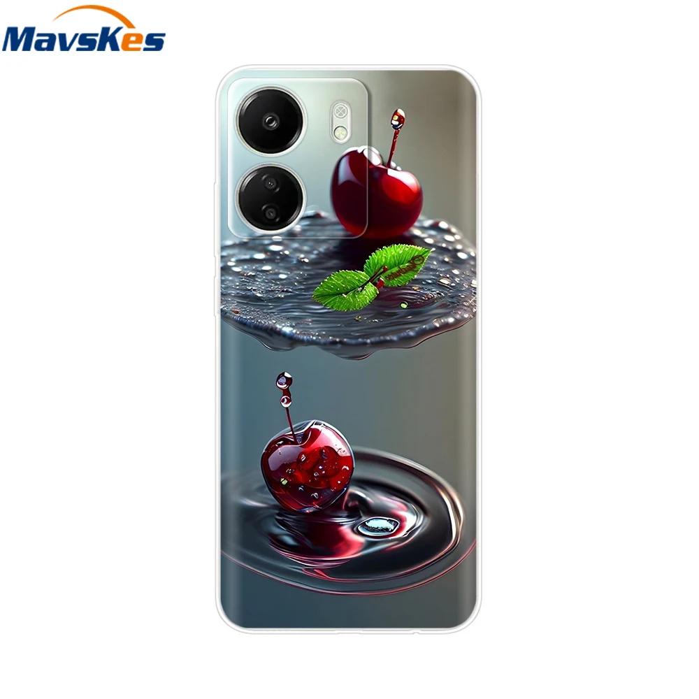 For Xiaomi Poco C65 Cases For Xiaomi Poco C65 Fashion Clear Soft Silicone Phone Cases TPU Fundas for PocoC65 c 65 Coque Bumper